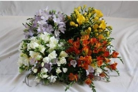 All Freesia Cluster Wreath