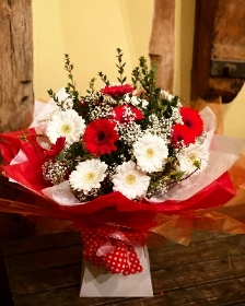 Red and White Elegance Bouquet