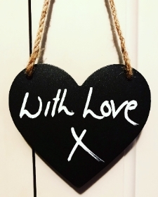 Small chalkboard Heart